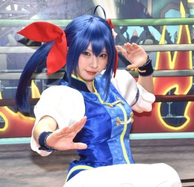 Enako Charms as Hotaru Futaba from Fatal Fury: City of the Wolves at EVO Japan 2025 SNK Booth